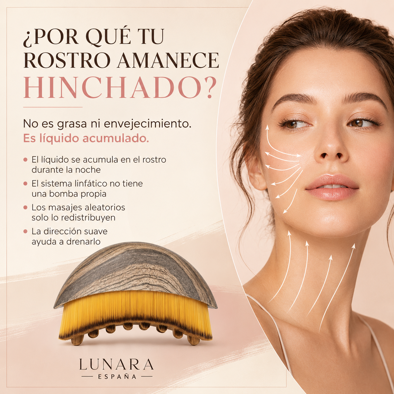 Cepillo Facial de Contorno Linfático Lunara España