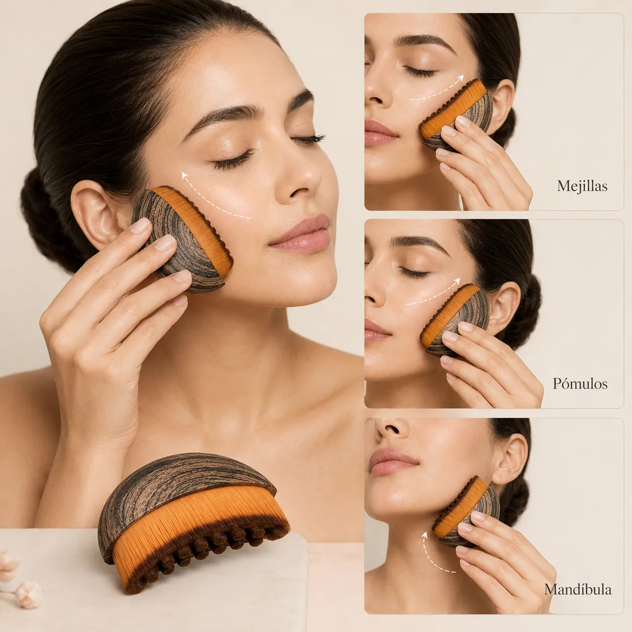 Lunara España Cepillo Facial de Contorno Linfático